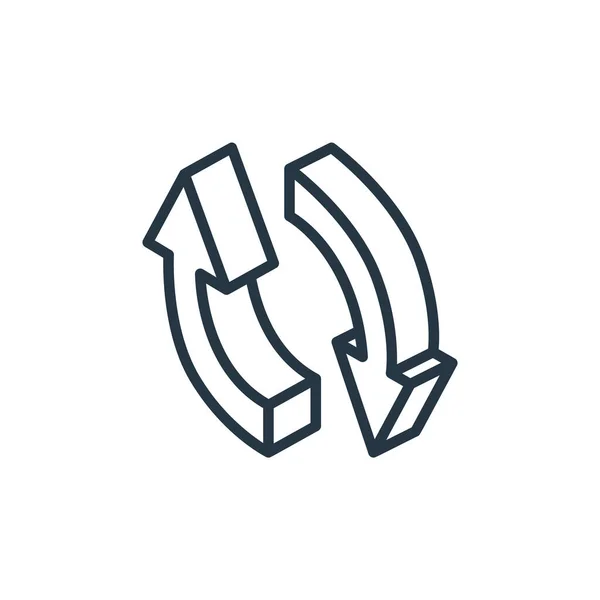 Sort Icon Vector Arrows Concept Thin Line Illustration Sort Editable — Stock Vector