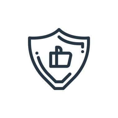 Siber güvenlik konseptindeki ikon vektörü gibi. Düzenlenebilir felcin ince bir çizgisi. Web ve mobil uygulamalarda kullanım için doğrusal işaret, logo, yazdırma ortamı gibi.