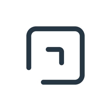 Ok konseptinden köşegen ok ikonu vektörü. Düzenlenebilir okun ince çizgi çizimi. Web ve mobil uygulamalarda kullanmak için çapraz ok doğrusal işareti, logo, yazdırma ortamı.