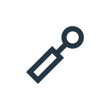 Tıbbi konseptten diş bakımı ikonu vektörü. Dişçiye uygulanabilir inmenin ince bir çizgisi. Web ve mobil uygulamalar, logo ve yazdırma ortamlarında kullanım için diş sağlığı doğrusal işareti.