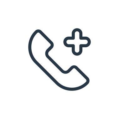 Tıbbi öğeler kavramından konsültasyon simgesi vektörü. İnce çizgili, düzenlenebilir felç çizgisi. Web ve mobil uygulamalar, logo ve yazdırma ortamlarında kullanım için danışma doğrusal işareti.