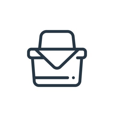 Bahar konseptinden kalma piknik septi ikonu. Düzenlenebilir piknik sepeti vuruşunun ince çizgisi. Piknik sepeti lineer işareti web ve mobil uygulamalarda, logoda, yazdırma ortamında.