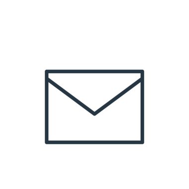 Kullanıcı arayüzü kavramından mesaj simgesi vektörü. Mesajın düzenlenebilir darbesinin ince çizgisi. Web ve mobil uygulamalarda kullanmak için ileti doğrusal işareti, logo, yazdırma ortamı.