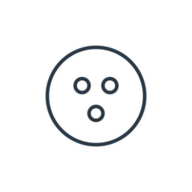 Spor konseptinden bowling ikonu vektörü. Düzenlenebilir bowling vuruşunun ince bir çizgisi. Web ve mobil uygulamalarda kullanmak için bovling lineer işareti, logo, yazdırma ortamı.