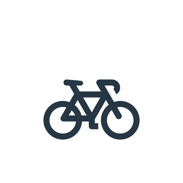 Icône Vélo Vecteur Concept Voyage Illustration Ligne Mince Une Course — Image vectorielle