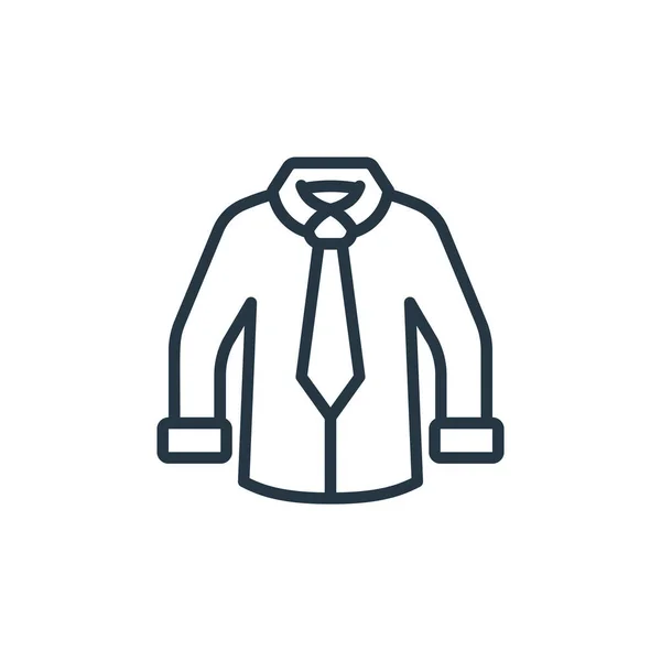 Vector Icono Camisa Moda Concepto Ropa Ilustración Línea Delgada Trazo — Vector de stock