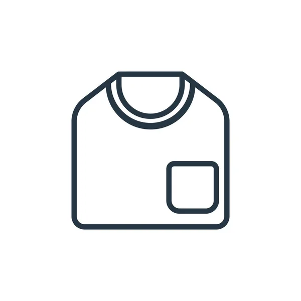 衬衫图标矢量从时装和服装的概念 衬衫可编辑笔划的细线图解 衬衫线形标志 用于网络和移动应用程序 印刷媒体 — 图库矢量图片