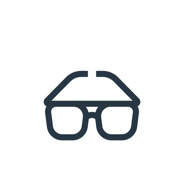 Gafas Vector Icono Concepto Viaje Ilustración Línea Delgada Gafas Carrera — Vector de stock