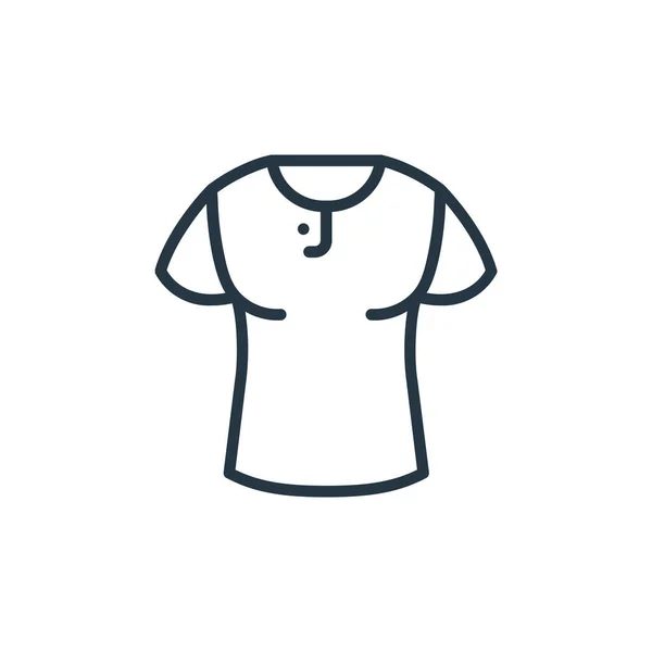 Vetor Ícone Camisa Moda Vestuário Conceito Linha Fina Ilustração Camisa —  Vetores de Stock