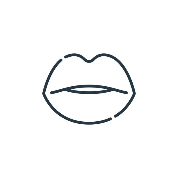 Labios Icono Vector Instagram Destaca Historias Concepto Belleza Ilustración Línea — Vector de stock