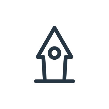 Şükran Günü konseptinden ahır ikonu vektörü. Düzenlenebilir ahır felcinin ince bir çizgisi. Ağ ve mobil uygulamalarda kullanmak için ahır doğrusal işareti, logo, yazdırma ortamı.