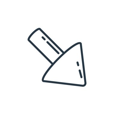 d okları kavramından köşegen ok ikonu vektörü. Düzenlenebilir okun ince çizgi çizimi. Web ve mobil uygulamalarda kullanmak için çapraz ok doğrusal işareti, logo, yazdırma ortamı.