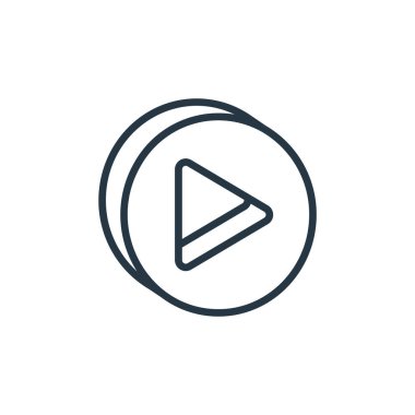 d ok konseptinden sağ ok simgesi vektörü. Sağ okun düzenlenebilir vuruşunun ince çizgisi. Web ve mobil uygulamalarda kullanmak için sağ ok doğrusal işareti, logo, yazdırma ortamı.