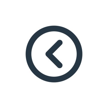 temel kavramlardan sol sembol vektörü. Sol sembol düzenlenebilir vuruşunun ince çizgisi. Web ve mobil uygulamalar, logo ve yazdırma ortamlarında kullanım için sol simge doğrusal işareti.