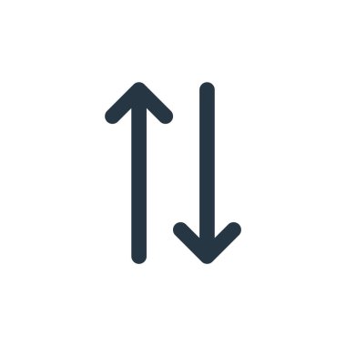 ok konseptinden simge vektörünü ayır. Düzenlenebilir inmenin ince çizgisi. Web ve mobil uygulamalarda kullanmak için doğrusal işareti sırala, logo, yazdırma ortamı.