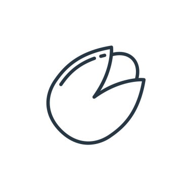 Bitki konseptindeki fındık ikonu vektörü. İnce çizgili, düzenlenebilir fındık çarpması. kullanım için fındık doğrusal işareti web ve mobil uygulamalar, logo, yazdırma ortam.