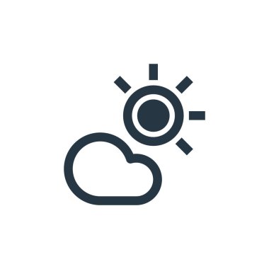 Seyahat konseptindeki bulanık ikon vektörü. Bulanık, düzenlenebilir felcin ince bir çizgisi. Web ve mobil uygulamalarda kullanmak için bulutlu doğrusal işaret, logo, yazdırma ortamı.