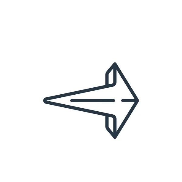Right Arrow Icon Vector Arrows Concept Thin Line Illustration Right — Stock Vector