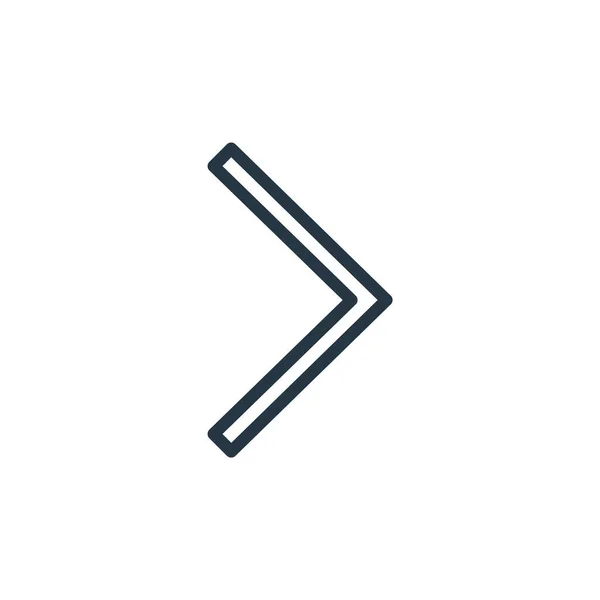 Arrow Right Icon Vector Arrow Concept Thin Line Illustration Arrow — Stock Vector