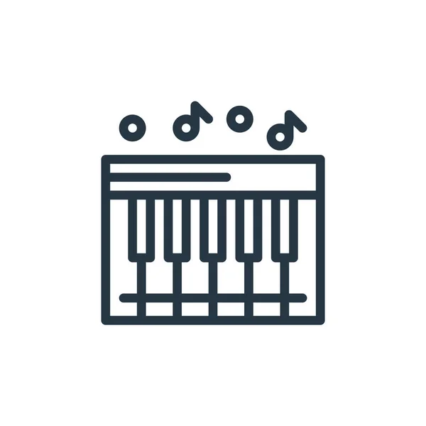 Piano Icon Vektor Aus Hardware Netzwerk Konzept Dünne Illustration Von — Stockvektor