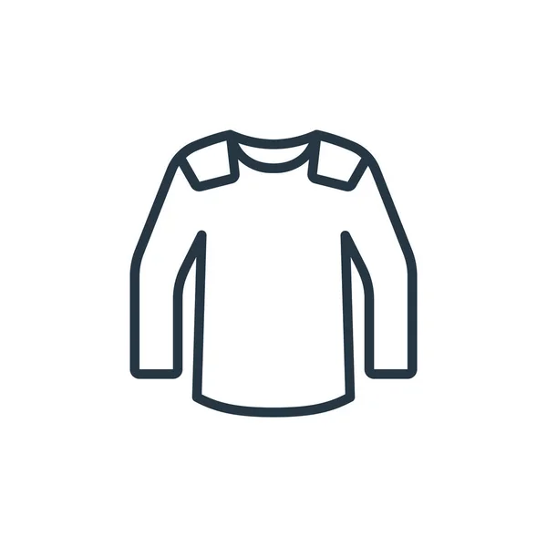 Jumper Vector Icono Moda Concepto Ropa Ilustración Línea Delgada Del — Vector de stock