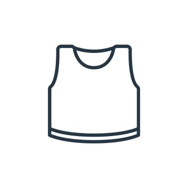 Moda ve giysi konseptinin en önemli simgesi. Düzenlenebilir vuruşun ince çizgisi. Web ve mobil uygulamalarda kullanmak için en üst doğrusal işaret, logo, yazdırma ortamı.