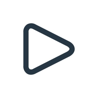 Temel öğelerden bir simge vektörü çal. Düzenlenebilir vuruşun ince çizgisi. Web ve mobil uygulamalar, logo ve yazdırma ortamlarında kullanmak için düğme doğrusal işaretini çal.