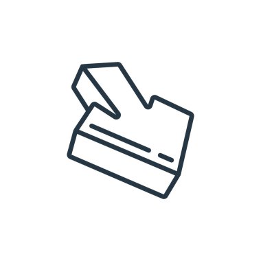 d okları kavramından köşegen ok ikonu vektörü. Düzenlenebilir okun ince çizgi çizimi. Web ve mobil uygulamalarda kullanmak için çapraz ok doğrusal işareti, logo, yazdırma ortamı.