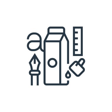 İşletme süreci dış kaynak kullanımından ikon vektörü markalaştırma. İnce çizgili düzenlenebilir felç çizgisi. Web ve mobil uygulamalar, logo ve yazdırma ortamlarında kullanmak için doğrusal işaretleme.