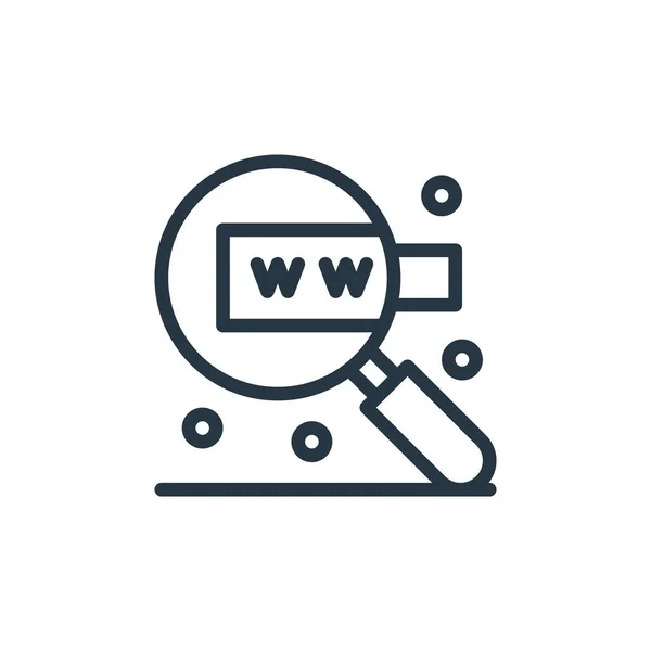Web Search Engine Icon Vector Seo Web Development Concept Illustrazione — Vettoriale Stock