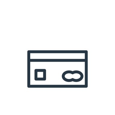 Pazarlama konseptindeki ana kart ikonu vektörü. Ana kart düzenlenebilir vuruşunun ince bir çizgisi. Web ve mobil uygulamalarda kullanmak için ana kart doğrusal işareti, logo, yazdırma ortamı.