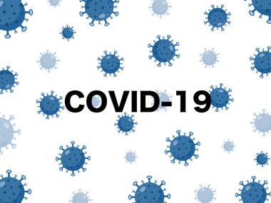 Corona virüsü veya COVID-19 hücre arka planı. Corona salgını konseptinin arka plan vektörü.