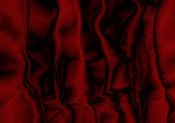 Pek Kumaş Arkaplanı Kırmızı Saten Kumaş Dalgaları Soyut Dalgalanan Tekstil — Stok fotoğraf