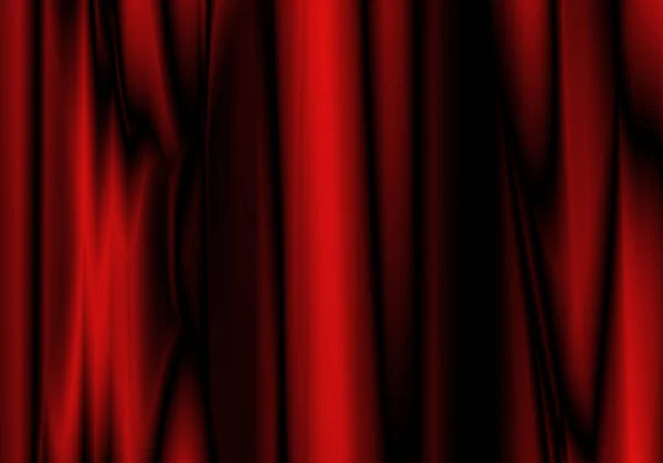 真丝面料背景 红缎织物波纹 抽象波纹织物 — 图库照片