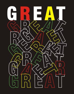 tasarım vektör tipografi yazdırma t gömlek erkekler için 