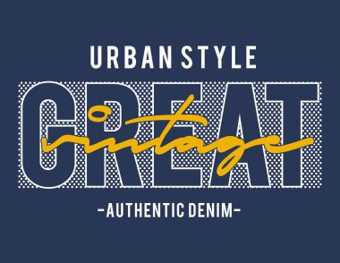 baskı t shirt için tasarım vektör tipografisi  