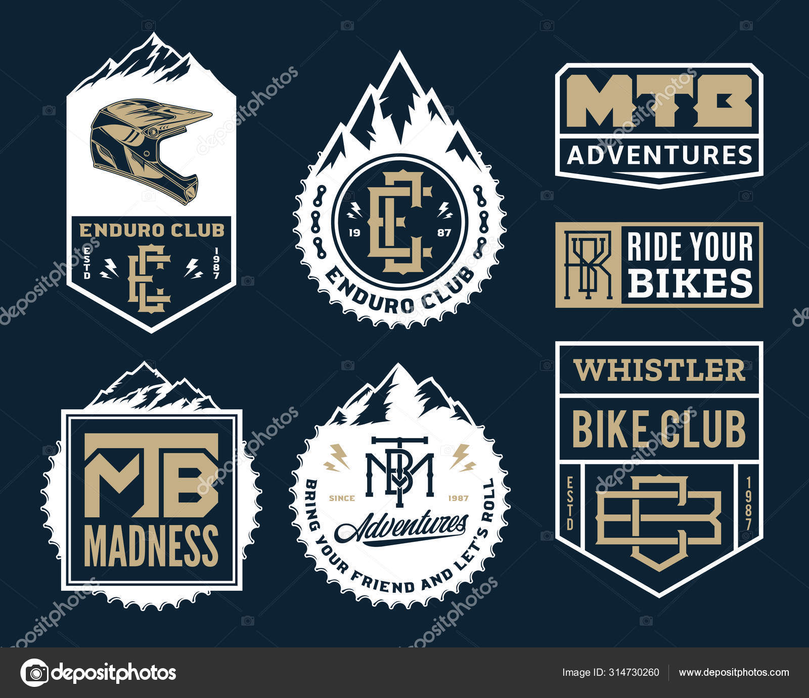 mountain bike club logos