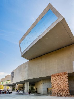 Roma, İtalya, 7 Nisan 2017: ayrıntı, çağdaş sanat ve mimari Maxxi Ulusal Müzesi