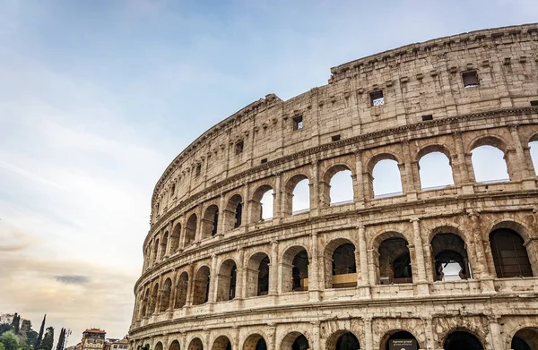 Detalhe Anfiteatro Coliseu Roma Itália — Fotografia de Stock