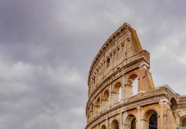 Архитектурные Детали Колизея Риме — стоковое фото