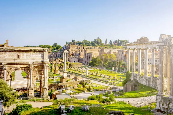 Fórum Romano Roma Itália Marco Roma Arquitetura Antiga Fórum Antigo — Fotografia de Stock