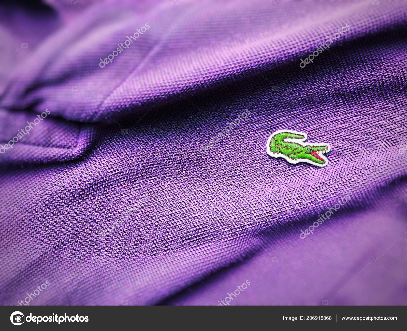 lacoste purple polo shirt