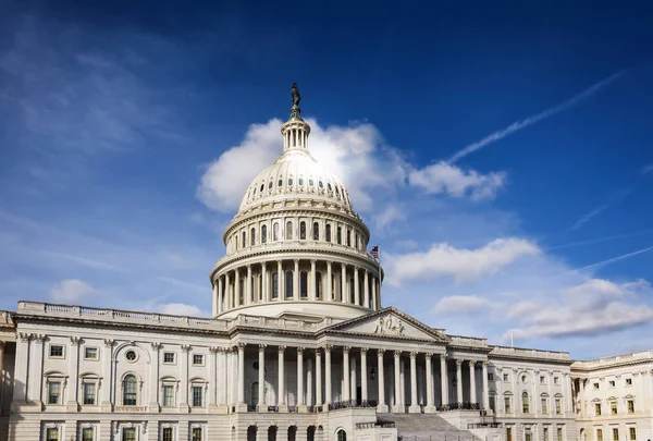 Fassade Des Kongresses Der Vereinigten Staaten Auf Dem Kapitolshügel Washington — Stockfoto