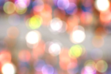 Işıklar bulanık görüntü. Bokeh etkisi