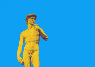 Floransa 'daki Michelangelo' nun Davut heykelinin duoton etkisi.
