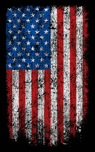 Grunge Usa Vlag Vector Ontwerp — Stockvector