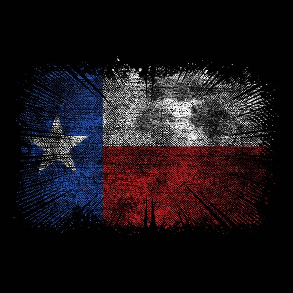 Grunge Texas Vector Bandera — Archivo Imágenes Vectoriales