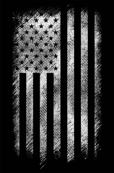 Grunge Usa Zászló Vektor Kialakítása — Stock Vector