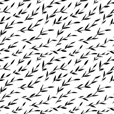 Bambu siyah beyaz desenler bırakır.