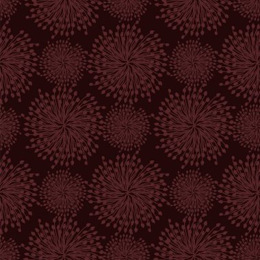 Yonca çiçeklerinin pürüzsüz deseni koyu pembe